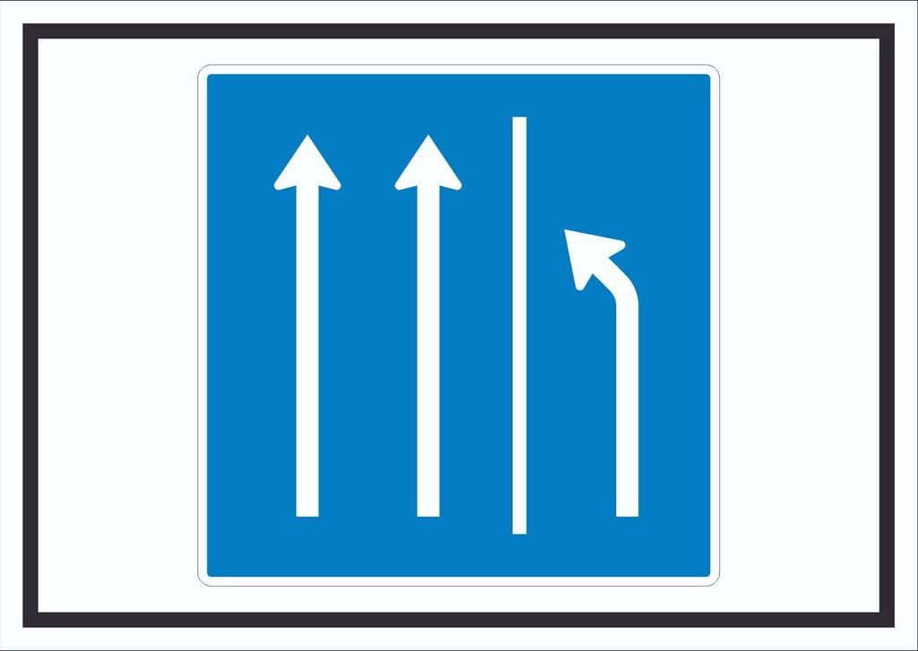 Schild Seitenstreifen räumen Symbol A5 Rückseite selbstklebend