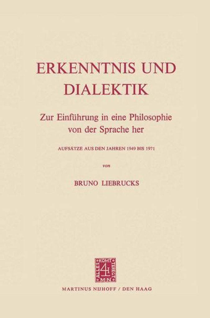 Erkenntnis und Dialektik