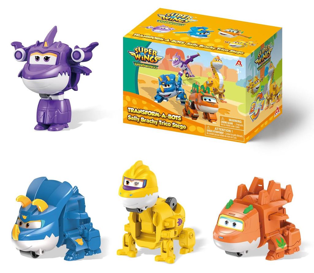 Super Wings Transforming Figuren 4 Pack, 5 cm Sally, Produktbild 