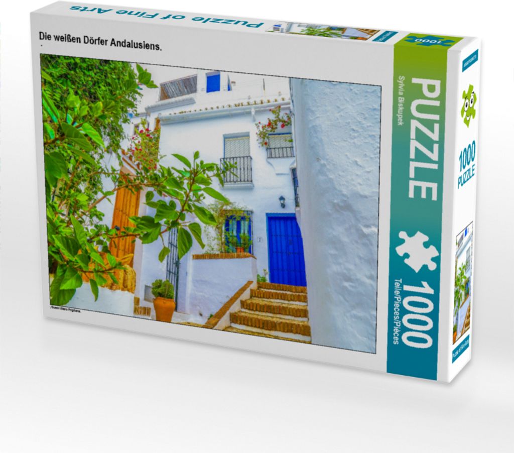 CALVENDO Puzzle Die weißen Dörfer Andalusiens. | 1000 Teile Lege-Größe 64x48cm Foto-Puzzle für glückliche Stunden