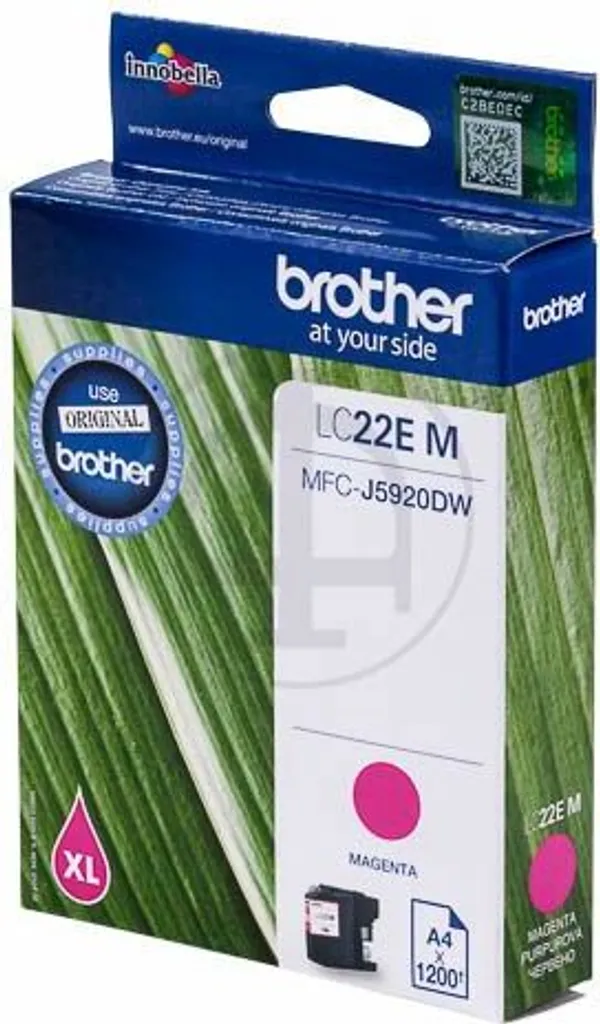 Encre Brother LC22EM Magenta pour impression bureautique gros volume