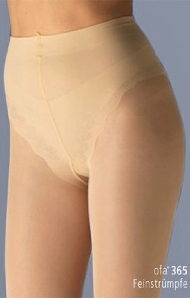 Stützstrümpfe Ofa 365, 140DEN AT, mandel>>>>Gr. 4