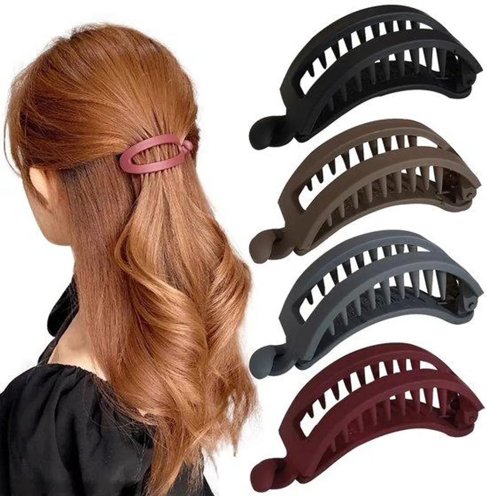 Barrettes à cheveux fixation solide pour femmes lot de 4 design élégant