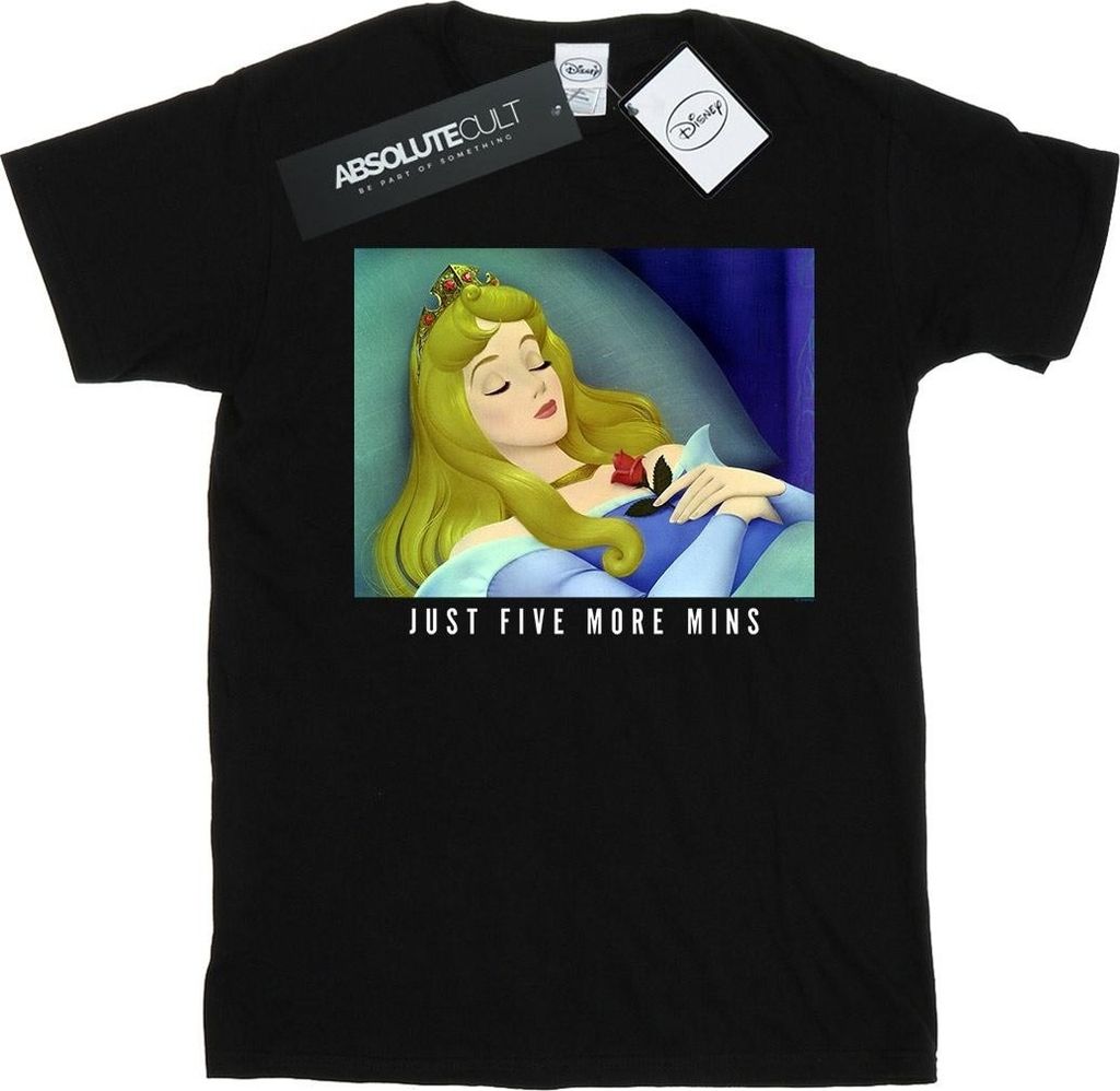 Disney Princess - "Five More Minutes" T-Shirt für Herren BI44251 (3XL) (Schwarz)