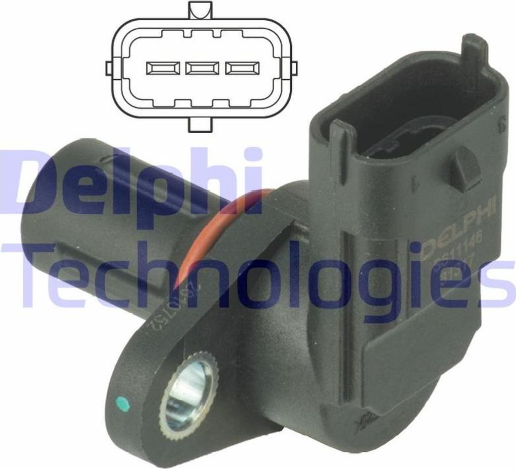 DELPHI SS11146 Nockenwellenpositionssensor OE 46798368 kompatibel mit Ypsilon, Maz Y, Musa, Delta, Renegade, KA, Tipo, Strada, Stilo, Seicento, Qub...