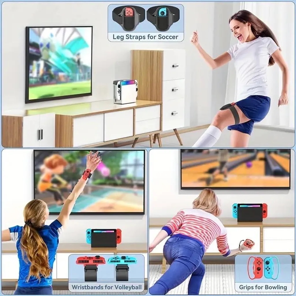 Kit d'accessoires 15 en 1 pour Nintendo Switch avec support de table