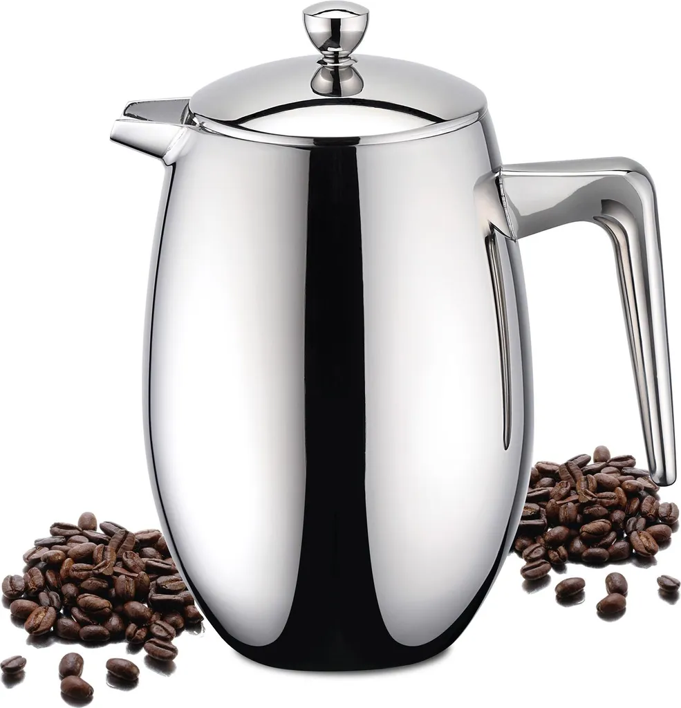 Caraffa Weis 1 Litro: Filtro Acciaio e Vetro Termico Borosilicato
