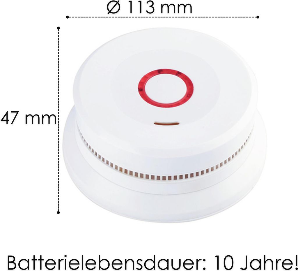 Czujnik dymu Echos Eco-4140 Wifi z 10-letnią baterią Zdjęcie produktu 8