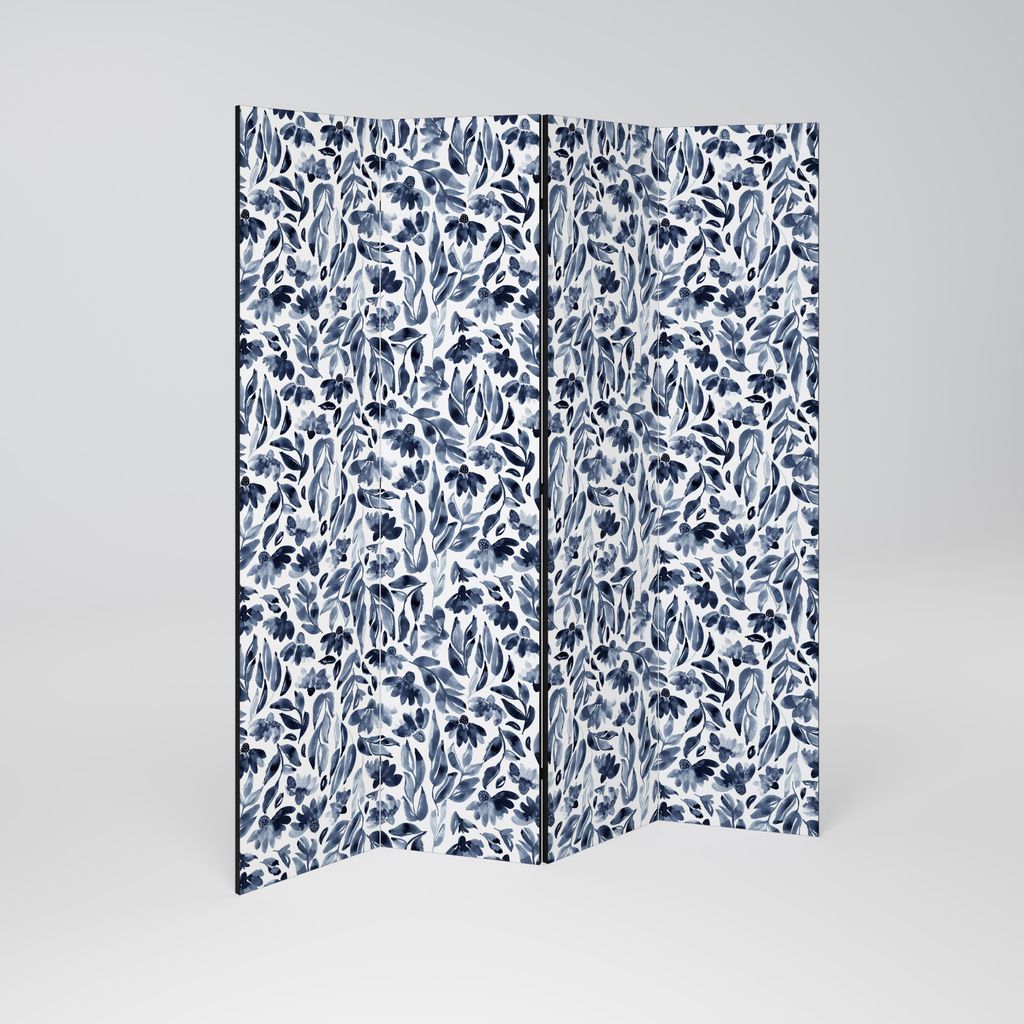 SpaceRebels Paravent Raumteiler - 4-teilig Raumtrenner, Druck 1-Seite - Raumtrenner - Trennwand Wohnung - Room Divider - Spanische Wand Deko Modern...