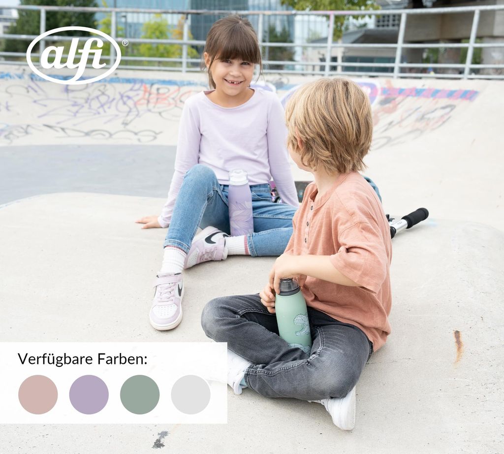 Gourde Isotherme Enfant Alfi KIDS 500 Ml - Acier Inoxydable - Garde Chaud 12h / Froid 24h - Étanche