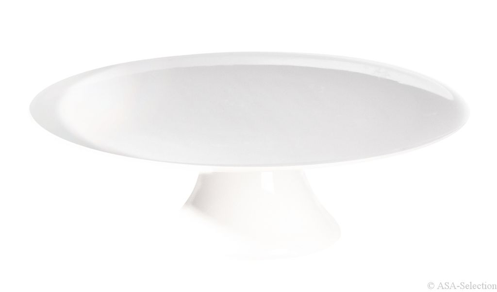 ASA Selection Grande Tortenplatte, Teller, Servier Platte, Keramik, Weiß, Ø 22.5 cm, 4796147