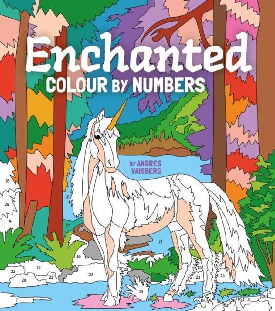 Enchanted Colour By Numbers – Lingua: Inglese
