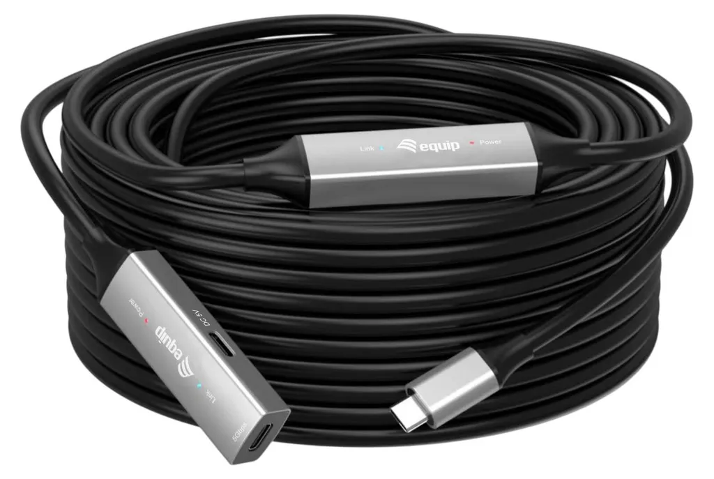 Rallonge USB-C 3.2 de 15 Mètres Equip 133358 pour Connexion Distante