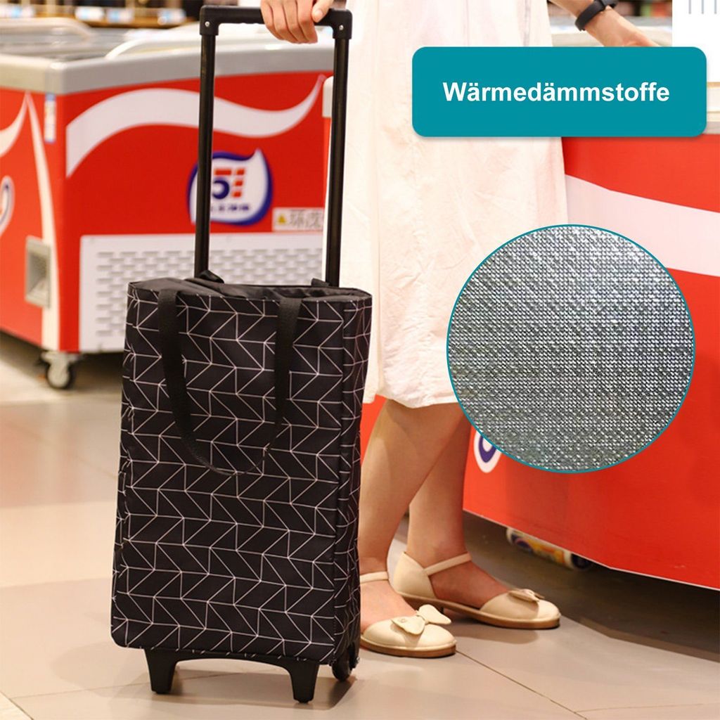 Freetoo Einkaufstrolley, 2in1 Einkaufstrolley Tasche Auf Produktbild 6