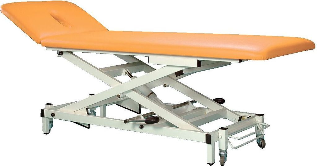 Meditech Hydraulische Therapieliege "Vario Nr. 1", 2-teilig, Apricot, 80 cm