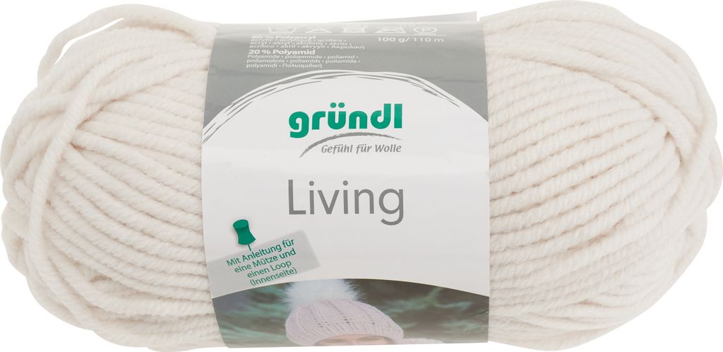 Gründl Wolle Living, 100 gr., lana per sciarpe e cappelli, Immagine del prodotto 