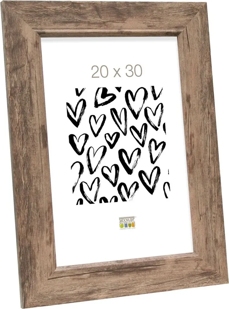 Cornice di legno S48SH 20x30 cm marrone