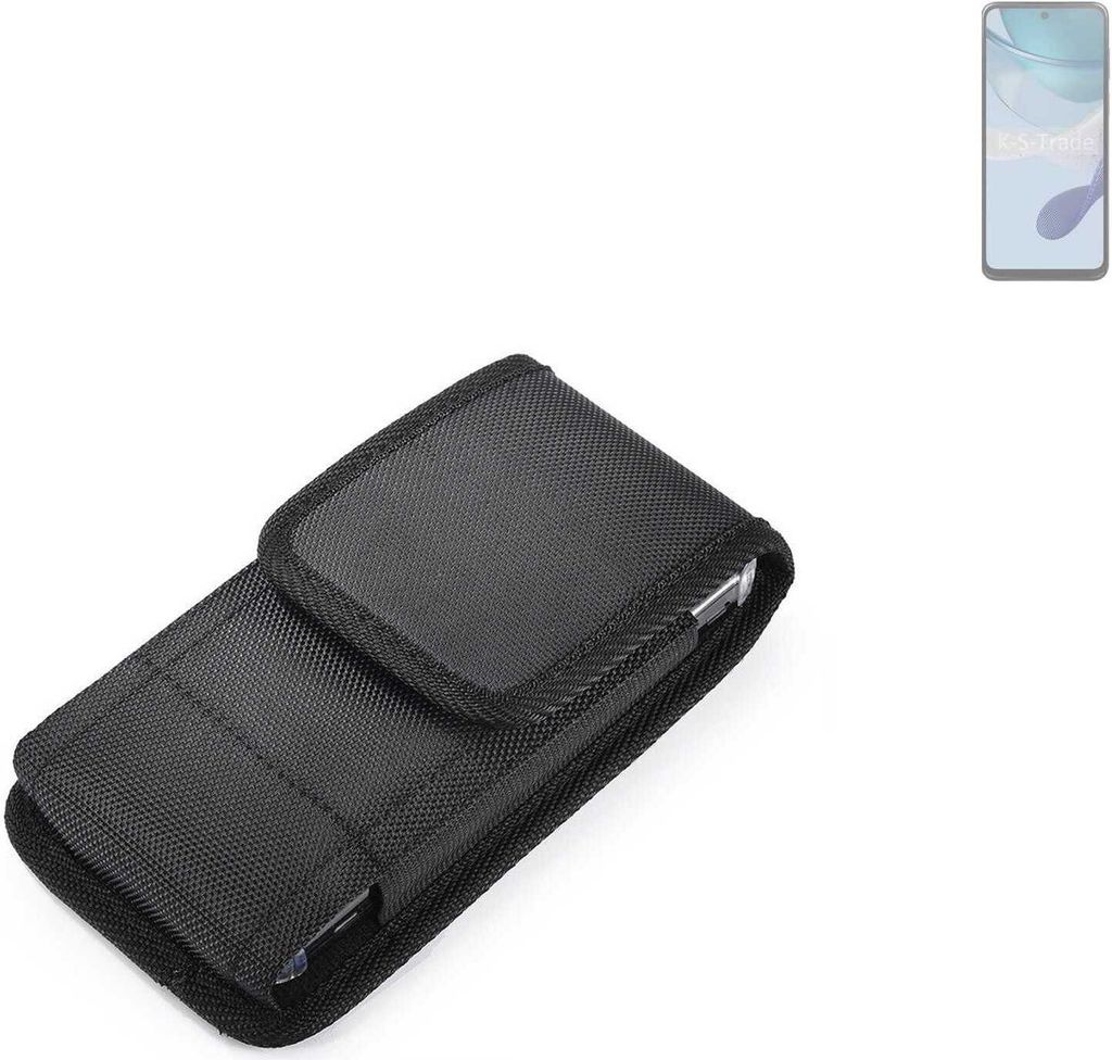 Holster Gürteltasche kompatibel mit Motorola Moto G53j 5G Holster Gürtel Tasche wasserabweisend Handy Hülle Schutz Hülle Outdoor schwarz K-S-Trade