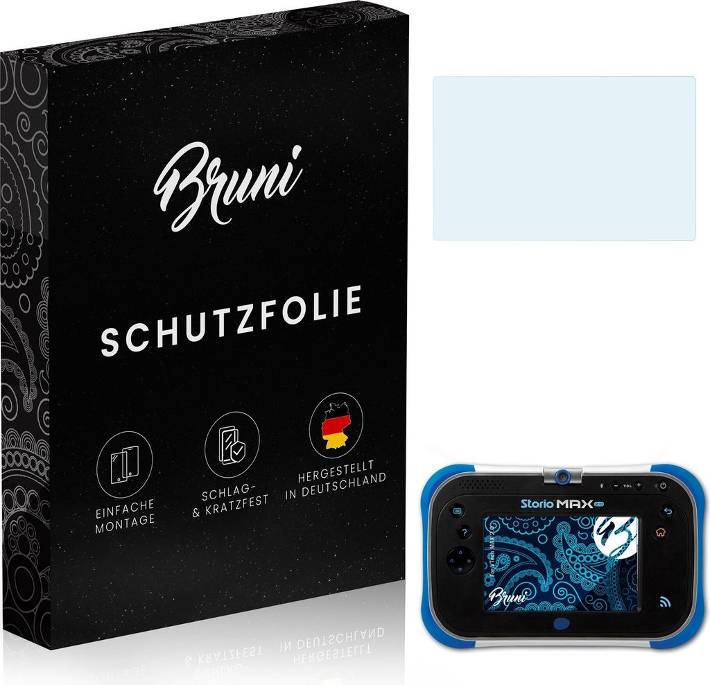 Bruni Basics-Clear 2x Schutzfolie kompatibel mit VTech MAX 2.0 Folie