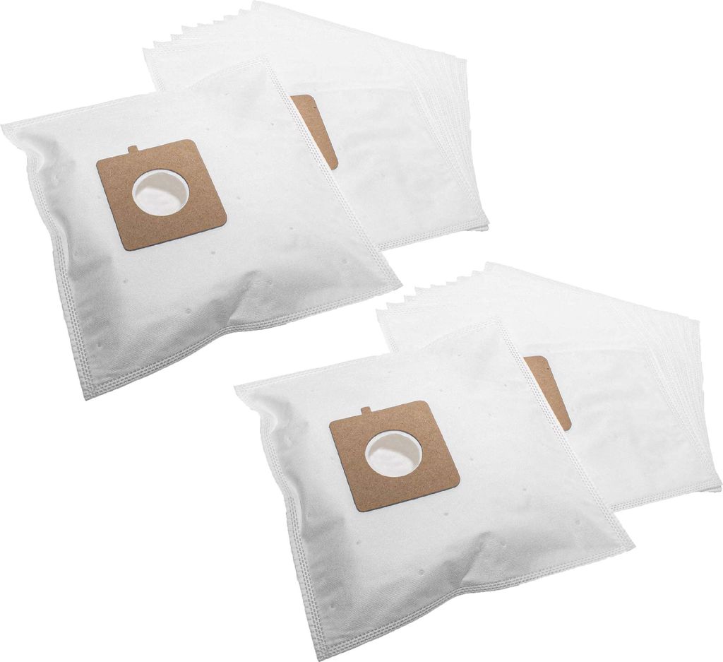 vhbw 20x Staubbeutel kompatibel mit Solac Magnum 1600, Magnum 2000, A 902, A 904, A 602, A 604 Staubsauger - 30,5cm x 17cm Weiß