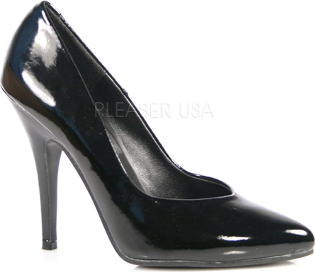 PLEASER SEDUCE-420 Klassische High Heel Pumps aus Lack Schwarz