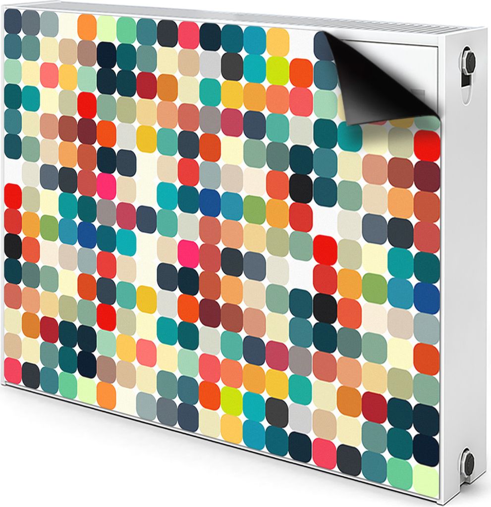 Magnet Heizung Verkleidung Abdeckung Heizung Heizkörperabdeckung 90x60 cm - Geometrisches Muster
