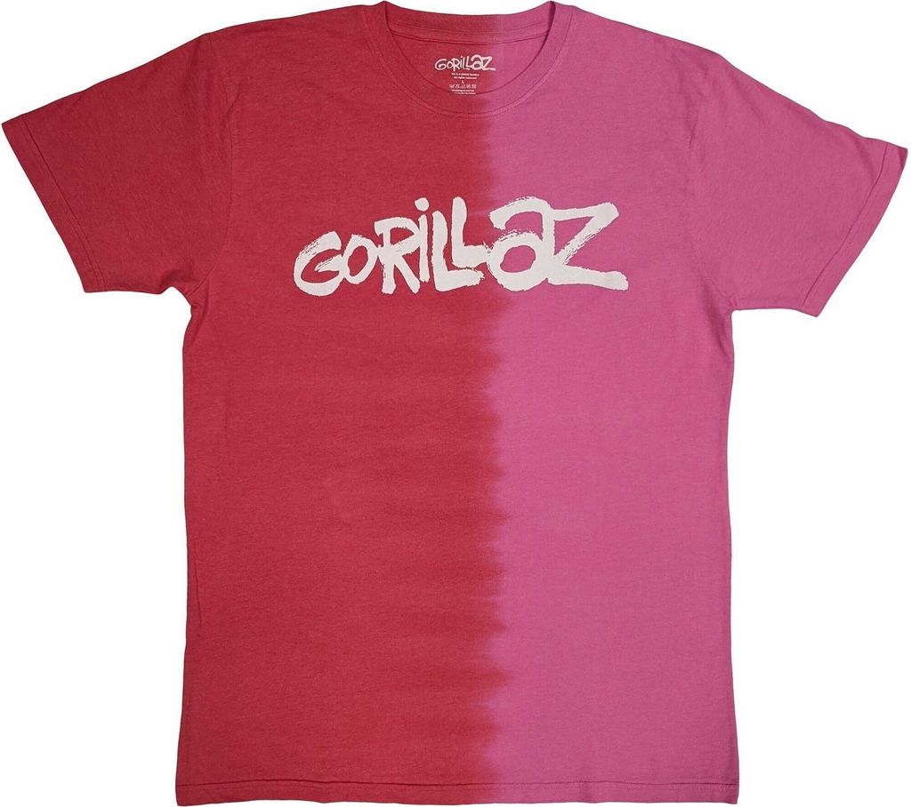 Gorillaz - T-Shirt Logo für Herren/Damen Uni RO5773 (XL) (Rot)