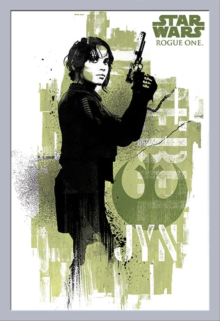 Set Poster Star Wars Rogue One + Cornice Shinsuke 61x91,5 Argento