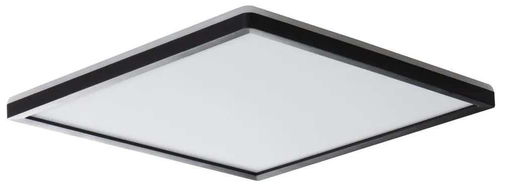Plafonnier LED pour Salon et Cuisine Carré Noir et Blanc 42cm IP54
