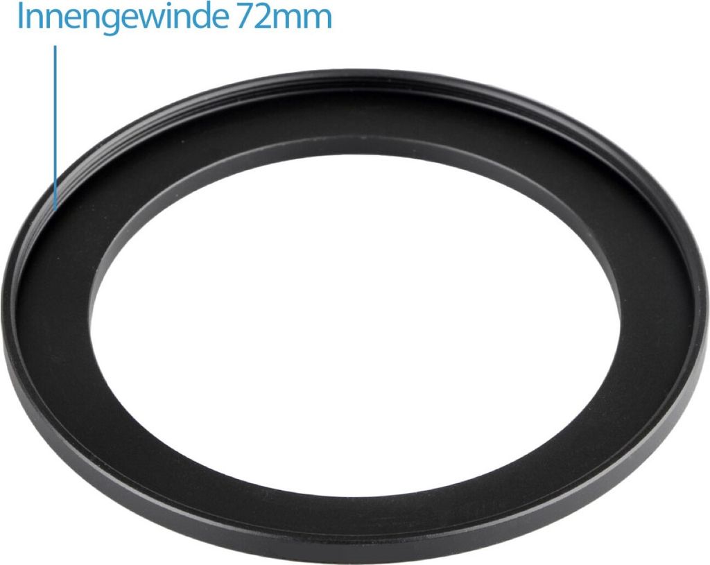 Step Up Ring 49mm-72mm Reduzierring Adapterring Universal passend