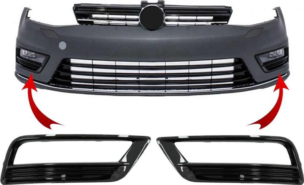 Seitengitter Frontstoßstange R-Line Design für VW Golf 7 Produktbild 