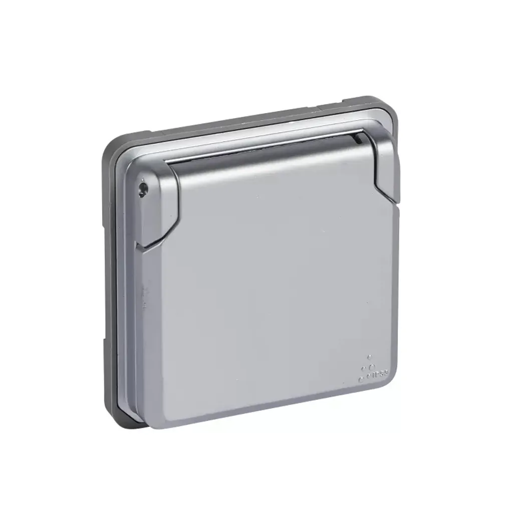 Prise de courant Schuko IP44 gris Soliroc Legrand 077834 - Sécurité