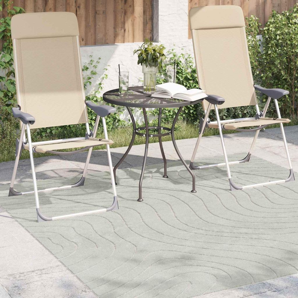 (Robust Möbel)Bereichsteppiche - HOMMIE - modernes Design Wohnzimmerteppich - PALMERAS Grün 200x200cm Polyester - Designerteppiche GermanyMöbel2...