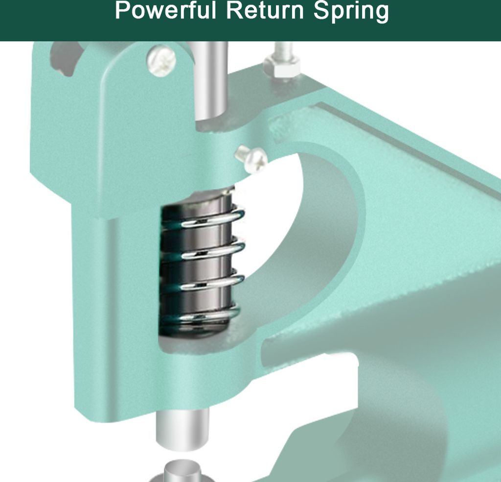 1Stück Handpresse Ösenmaschine mit 3 Werkzeugen und 1500 Stück Ösen 6/10/12mm