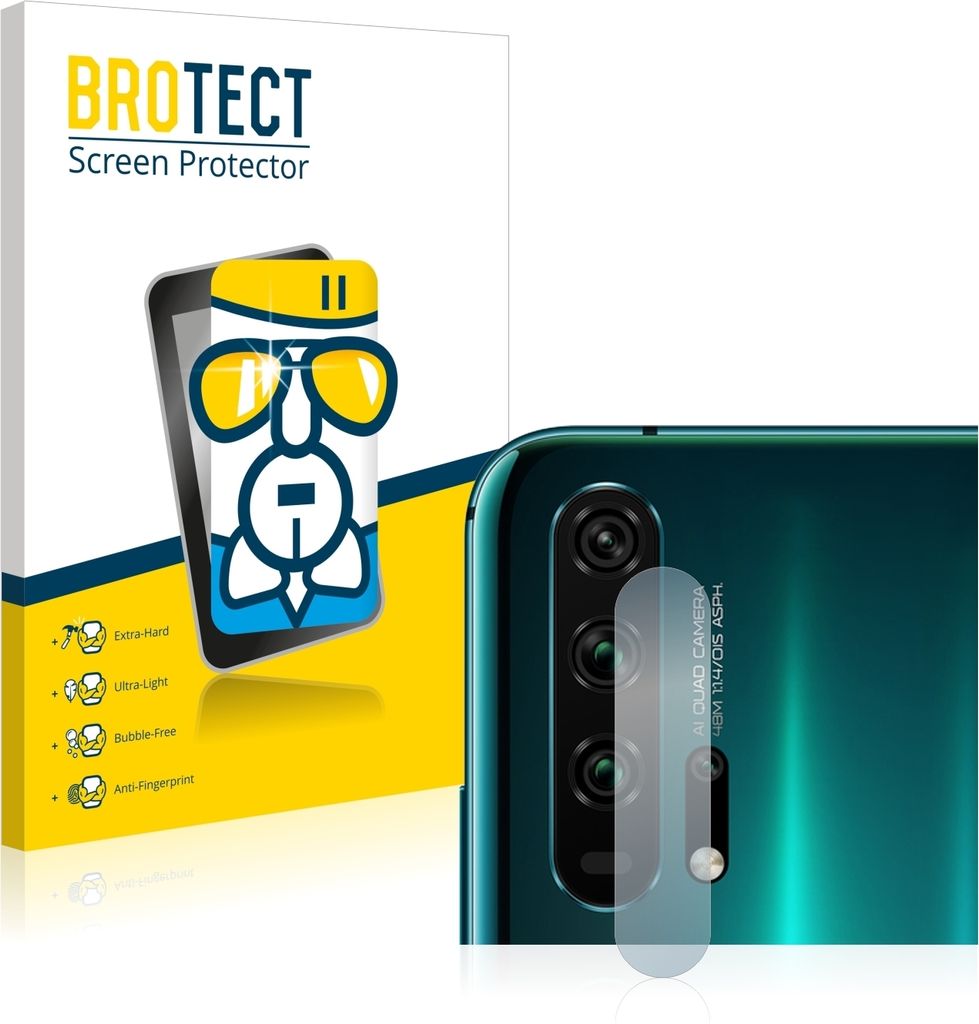 BROTECT Schutzglas für Honor 20 Pro (NUR Kameraschutz) Schutzfolie Panzer Folie Glas Display Schutz klar