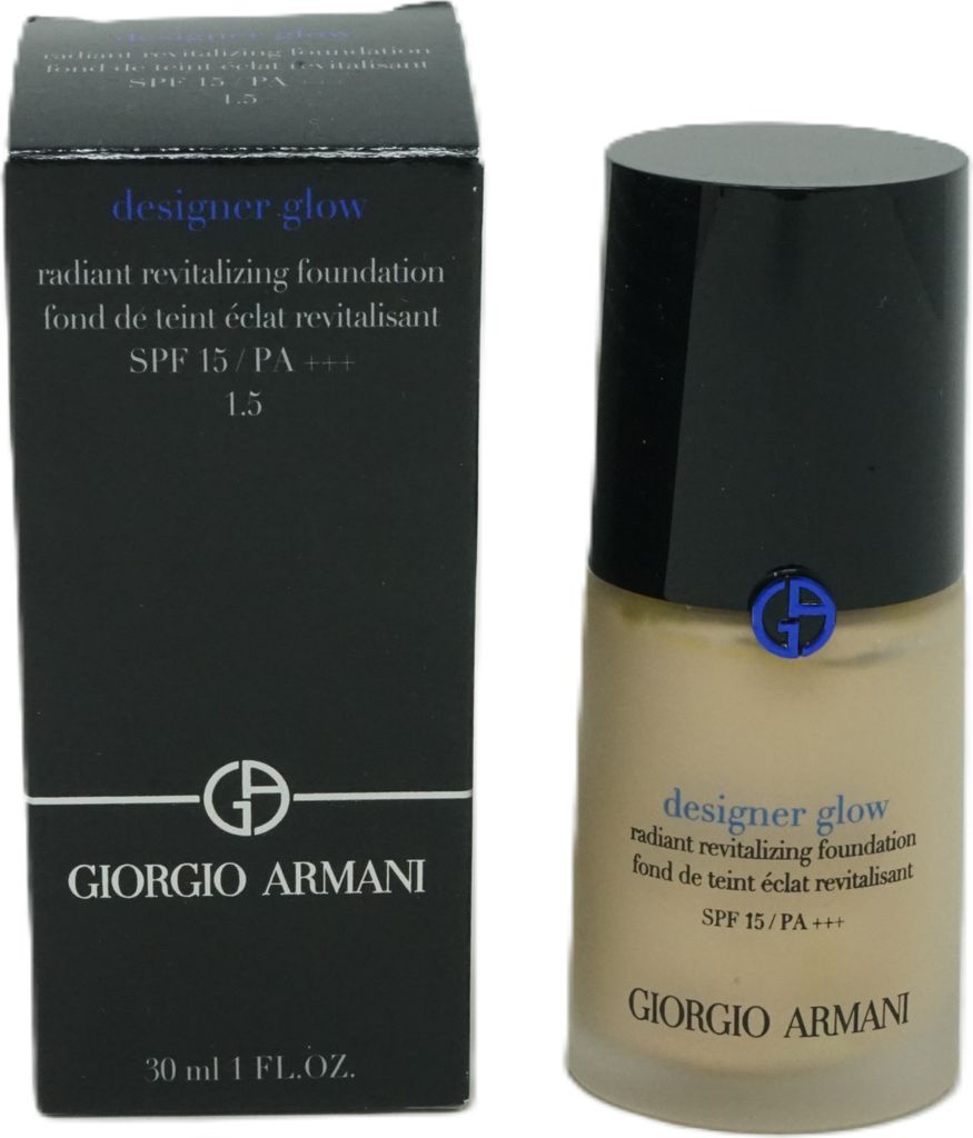 Giorgio Armani designer glow revitalizing foundation SPF 15 30 ml 1,5