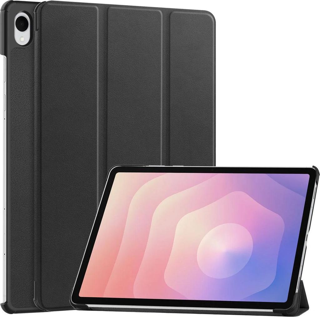 Schutzhülle für Galaxy Tab S11, Bizon Case Tab Croc, Schwarz