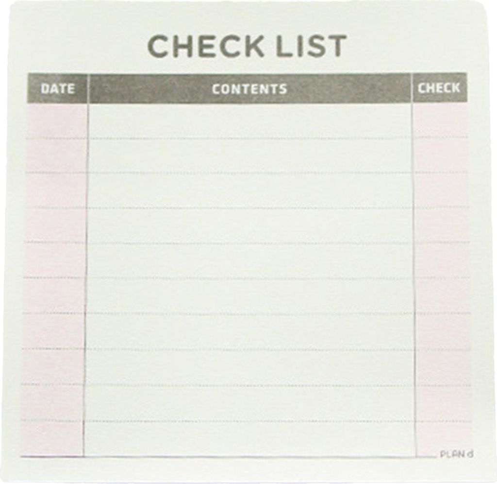 Wöchentliche monatliche Checkliste Arbeitsplan Square Paper Notebook Tagebuch Agenda Daybook-Größen:Check List