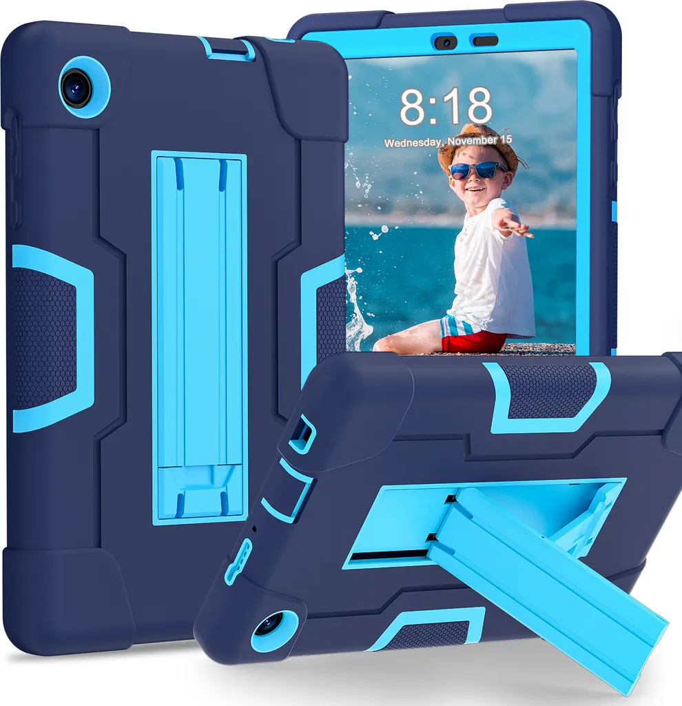 Custodia da Viaggio TCL Tab 8 LE / WiFi: Antiurto, Blu con Supporto