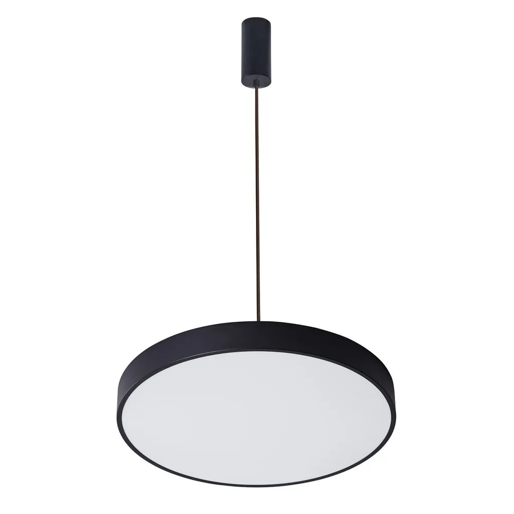 Lustre LED Orbital Italux 30W noir et blanc 1800lm pour salon moderne