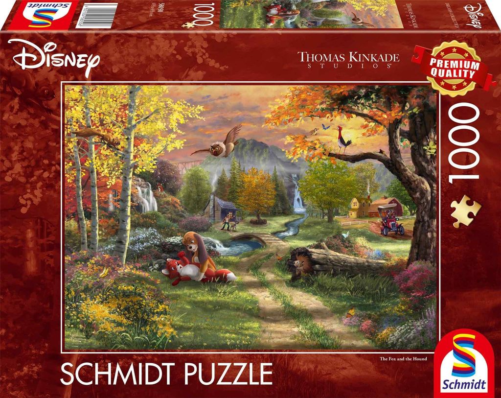 Schmidt Spiele 58050, 1000 szt., Kreskówki, 3 lat(a) Zdjęcie produktu 