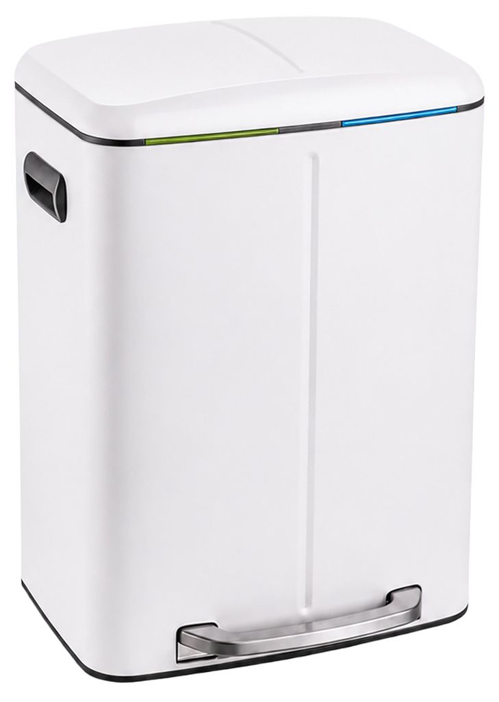 Relaxdays, cubo de basura con 2 compartimentos, 2 x 20 Imagen del producto  Imagen generada por IA