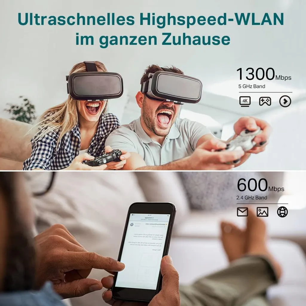 Routeur WiFi pour Télétravail et Gaming TP-Link Archer C80 AC1900 Dual