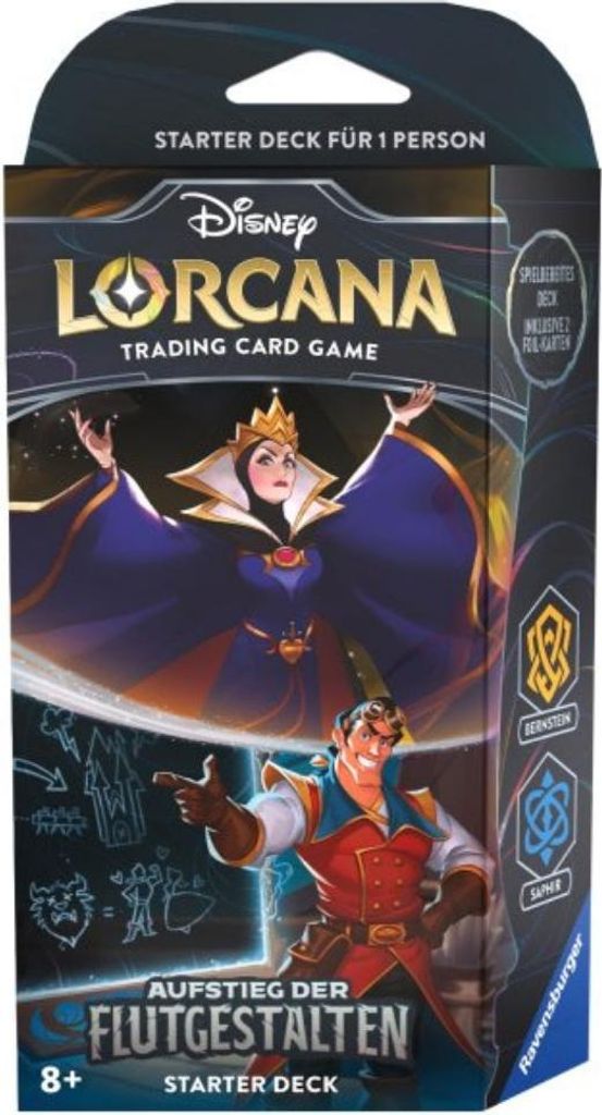 Disney Lorcana: Aufstieg der Flutgestalten - Starter Deck Bernstein und Saphir (Deutsch)
