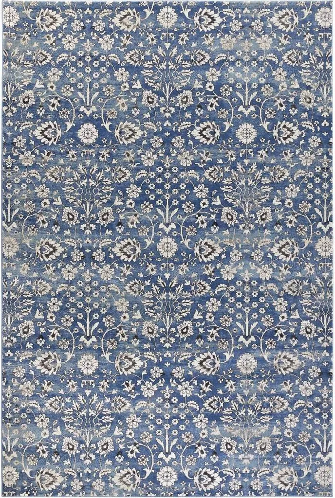 Tapis ERNEST floral tissé à plat : fini la poussière, vive le confort
