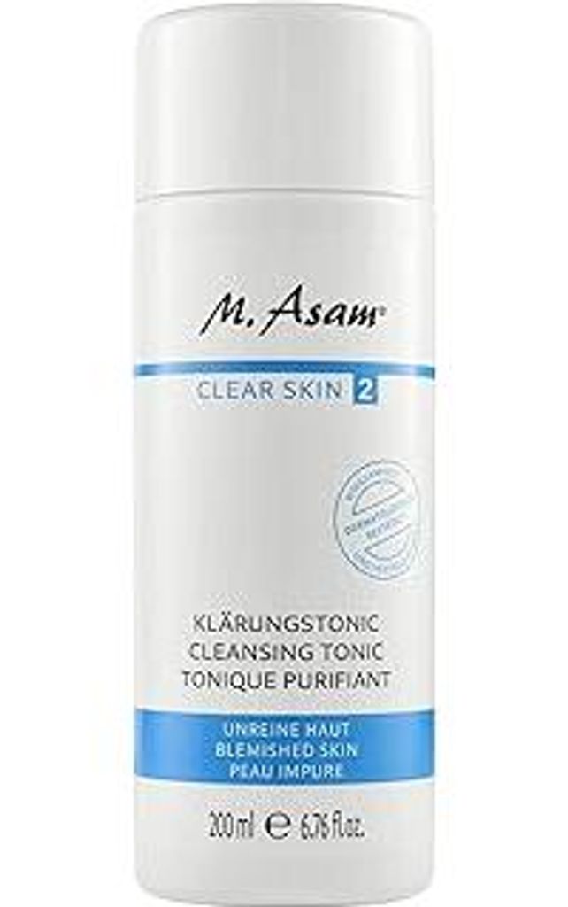 M. Asam CLEAR SKIN Klärungstonic (200 ml) – Gesichtswasser gegen Pickel & Mitesser, reguliert die Talgproduktion, optimale Gesichtspflege zur An...