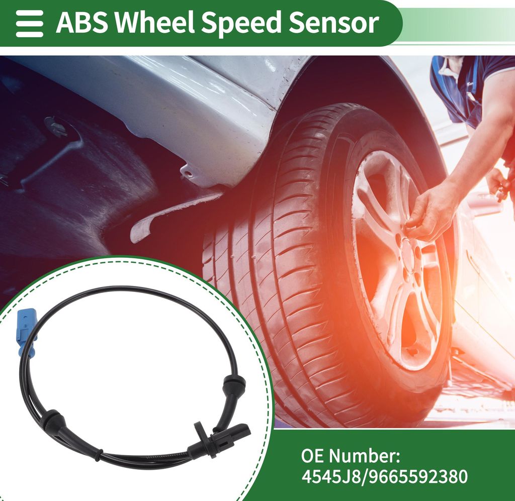 ABS Radsensor ABS Sensor Antiblockiersystem Sensor Nr. 4545J8 für Peugeot 207 2008-2014 Hinten Links Hinten Rechts