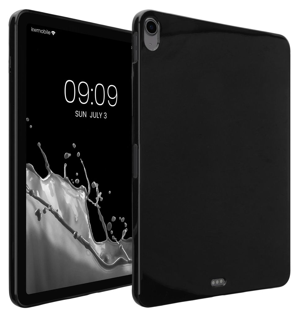 kwmobile Schutzhülle kompatibel mit Apple iPad Air 11" (6. Gen 2024) - Hülle Silikon - Tablet Cover Case Schwarz