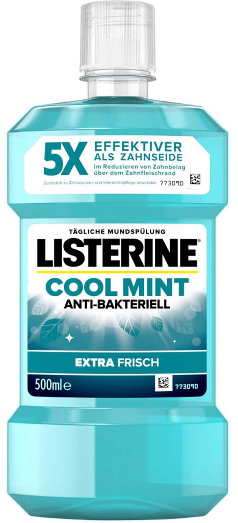 LISTERINE Cool Mint Mundspülung anti-bakteriell, 500 ml Produktbild 