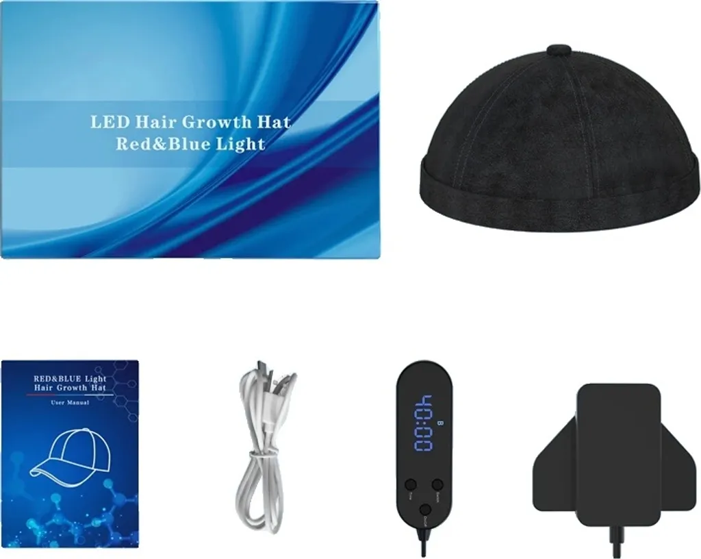 Casque anti-chute de cheveux LED - Stopper la calvitie et stimuler repousse